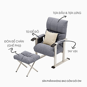 Mua Ghế sofa  Ghế làm việc  Ghế thư giãn đọc sách  làm việc Tặng Kèm Đôn Để Chân