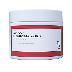 Bông Làm Sạch Và Ngừa Mụn Heartleaf Ac Blemish Clearing Pad C'NEW LAB Giúp Làm Mờ Vết Thâm Nám 140ml