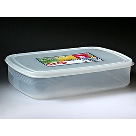 Mua Bộ 2 hộp bảo quản thực phẩm ngăn đông và ngăn mát cỡ lớn 2 6L Nội địa Nhật Bản