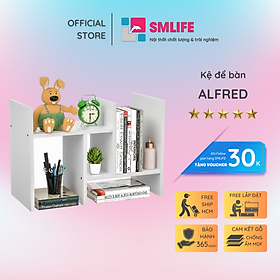 Hình ảnh Kệ để bàn gỗ hiện đại SMLIFE Alfred  | Gỗ MDF dày 17mm chống ẩm | D35xR17xC40cm