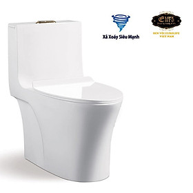 Mua Bồn cầu 1 khối men sứ Nano tuyết  nắp đóng êm Eurolife EL-BC262 (Trắng)