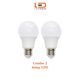 COMBO 2 Bóng đèn LED bulb tròn LEDGOES 12W