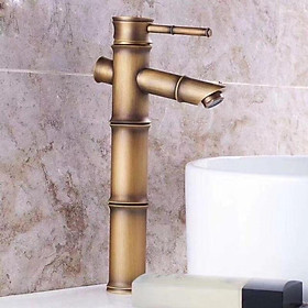 Mua vòi trúc nóng lạnh đồng.vòi rửa mặt kiểu dáng trúc