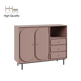 Mua  Happy Home Furniture  SWEETY  Tủ đựng đồ 2 cửa mở 3 ngăn kéo - chân sắt  128cm x 40cm x 100cm ( DxRxC)  TCM_063