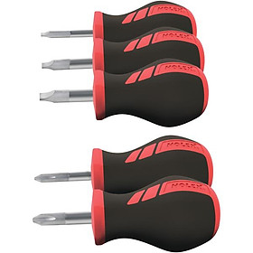 Bộ 5 Cây Tua Vít Ngắn 2 Cạnh Và 4 Cạnh Holex 844890 - Hàng Chính Hãng 100% từ Đức