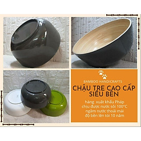 Mua Chậu ngâm chân bằng tre Cao Cấp xuất khẩu Pháp. Rộng 30cm sâu 12cm