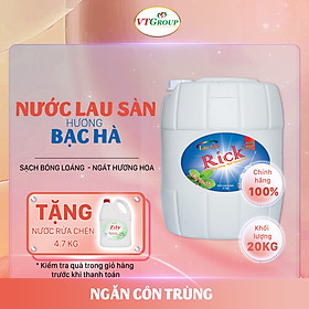 Nước lau sàn Rick 20kg Can - Tặng 1 NRC 4.7KG