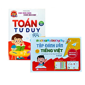 Hình ảnh sách Combo Sách Tập Đánh Vần Tiếng Việt Và Toán Tư Duy Cho Trẻ Tự Tin Vào Lớp 1 Từ 4