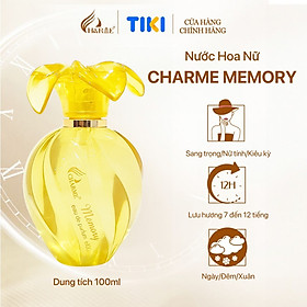 Nước hoa nữ thơm lâu, Charme Memory 100ml, mùi hương hoa hồng Bulgaria, nồng nàn kiêu kỳ, dành cho nữ giới