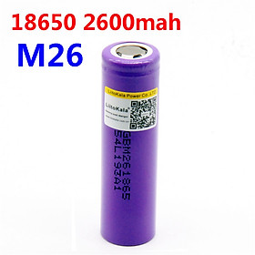 Pin Sạc LiitoKala M26 Lithium 2600MAH tốc độ xả 10A liên tục Hàng Chính Hãng