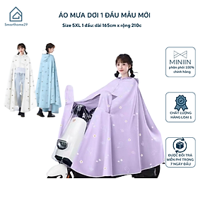Áo Mưa Một Đầu Có Kính Che Mặt Bảo Vệ Toàn Thân Dày Dặn, Bền Chống Thấm Mưa Tuyệt Đối Phong Cách Thời Trang - HÀNG CHÍNH HÃNG MINIIN