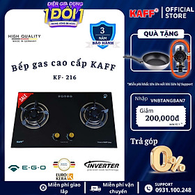 Mua Bộ Bếp ga âm KAFF KF- 216 bao gồm: Bếp ga + chảo chống dính cao cấp + bộ van ga - Hàng chính hãng