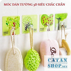 Combo 10 Móc dán tường 3D siêu chắc chắn, MÓC DÁN THẦN THÁNH đa năng siêu chịu lực (giao ngẫu nhiên)