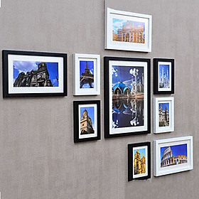 Bộ 9 Khung ảnh Treo Tường Phòng Khách KAD902  Miễn phí phụ kiện.