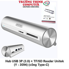 Mua hub / Bộ chia 3 Port (3.0) + TF/SD Reader Unitek (Y-3094) Cổng Type-C - HÀNG CHÍNH HÃNG