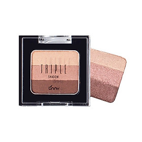 Hộp phấn mắt nhũ 3 màu Unny Club Triple Shadow - thương hiệu Unny Club