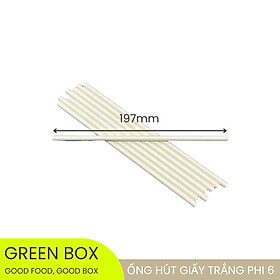 Set 100 ống hút giấy phi 6