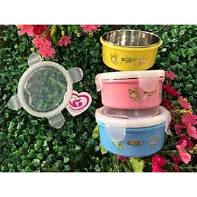 Mua Bát ăn dặm inox bọc nhựa cho bé