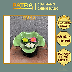 Mua Bát sen thả hoa  bát tụ lộc  đồ thờ cúng gốm sứ đề ban thần tài hút tài lộc chiêu tài