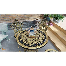 Bàn ghế sân vườn ngoài trời nhôm đúc cao cấp