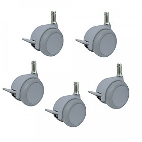 Mua Bộ 5 bánh xe ghế xoay văn phòng Happy Move Thailand - Cọc grip ring có khóa (1PR-2631JNO050K20)