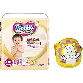 Tã Dán Bobby Extra Soft Gói Đại XXL24 (24 Miếng) - Tặng túi đeo chéo