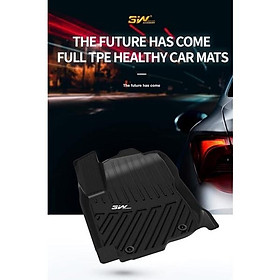 Thảm lót sàn xe ô tô TOYOTA TUNDRA 2013- đến nay Nhãn hiệu Macsim 3W chất liệu nhựa TPE đúc khuôn cao cấp - màu đen