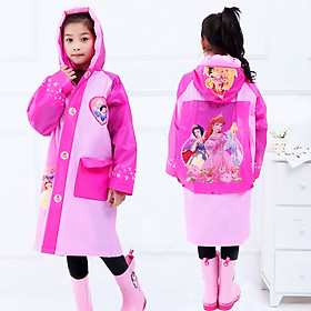 Áo mưa trẻ em hoạt hình Elsa & Peppa đáng yêu cho bé 4-10 tuổi – AM004