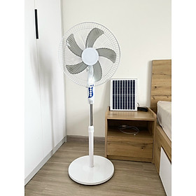 Mua Quạt năng lượng mặt trời cao cấp 12VDC 15W  tích hợp pin lithium lưu trữ  sạc điện bằng năng lượng mặt trời không cần điện lưới