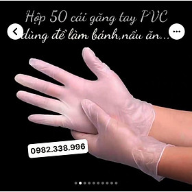 găng tay làm bánh PVS ( không bột )loại 50c và 100 chiếc