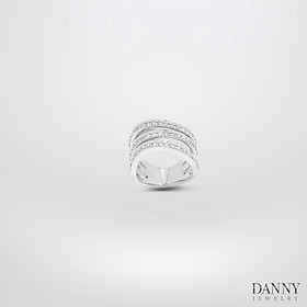 Nhẫn Nữ Danny Jewelry Bạc 925 Đính Đá CZ Xi Rhodium/Vàng Hồng N0079