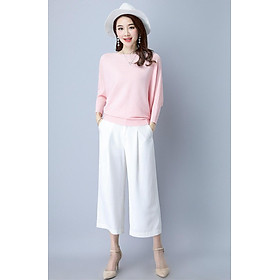 Áo thun len nữ tay dày sang trọng-Nhiều màu