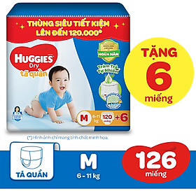 Tã quần Huggies Dry Tràm Trà Tự Nhiên MEGA JUMBO...