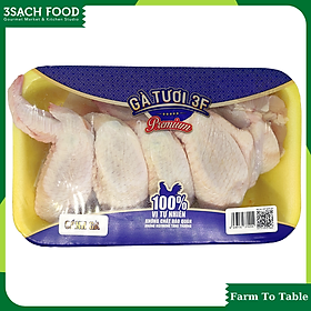 Khay 500gr Cánh gà 3F - khoảng 4-5 cái - tươi ngon và an toàn