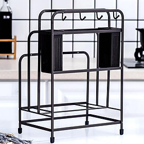Mua Kệ để dao thớt sơn tĩnh điện có móc treo
