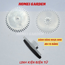 Mua 3 bánh răng nhựa mini 40 10 răng trục 2mm - HM0093