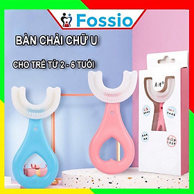 Bàn Chải Đánh Răng trẻ em Silicon Hình Chữ U, Bàn Chải Tập Đánh Răng Cho Bé Từ 2 - 6 Tuổi