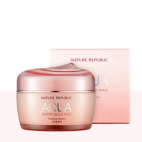 Kem dưỡng ẩm nước biển sâu cho da khô NATURE REPUBLIC Super Aqua Max Moisture Watery Cream 80ml