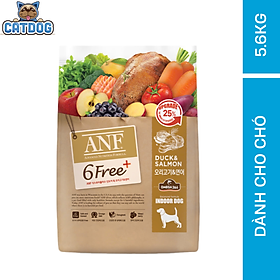[ 5.6KG] Thức ăn hạt cho chó ANF 6FREE PLUS vị VỊT + CÁ HỒI nhập khẩu Hàn Quốc