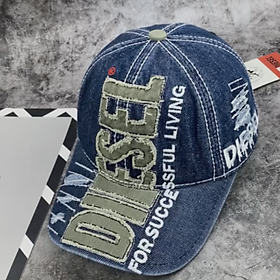 Nón kết, mũ lưỡi trai Diesel phối vải jeans form chuẩn thời trang đường phố siêu đẹp (Ảnh thật)
