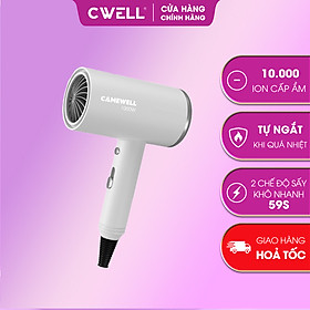 Máy sấy tóc mini chính hãng CameWell công suất lớn 1000W , giảm tiếng ồn, an toàn khi sử dụng, tạo kiểu tóc chuyên nghiệp 2 chiều nóng lạnh CW02HD