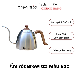 Ấm rót cà phê pour over Brewista 700ml - Màu xám inox