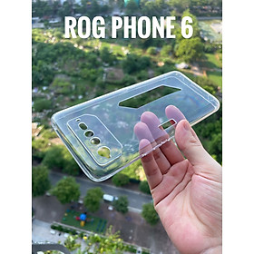 Ốp lưng silicon cho Asus ROG Phone 6 dẻo Gor Bảo vệ camera trong suốt Hàng nhập khẩu