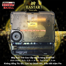 Máy Đồng Hồ Eastar J Kim Trôi Cao Cấp – Bộ Kim Tự Chọn (Bộ Kim Tự Chọn (Kim Bầu, Kim Hoa Văn, Kim Khung) – Tặng Pin Maxell Super Power ACE Red Dung lượng cao, Vỏ Nhôm Chống Chảy Nước