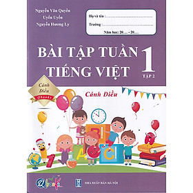Sách - Bài tập tuần Tiếng Việt 1 tập 2 (Cánh diều)