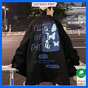 Áo khoác dù nam nữ unisex áo ulzzang Hàn Quốc LEASTREET áo khoác chống nắng street style 2 lớp cao cấp - MAR Lá XL < 75kg