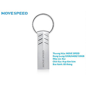 Mua Usb 2.0 Move Speed 128GB/64GB/32GB siêu nhỏ vỏ kim loại - thẻ USB 2.0  tốc độ 30MB/s chống nước  bảo hành 5 năm - hàng chính hãng