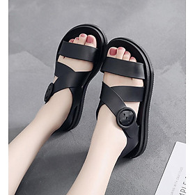 Giày Sandals nữ 3 phân chống nước cao su quai chéo V246