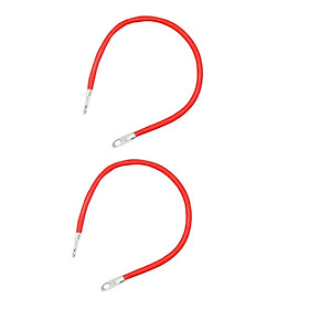 2Pcs Battery Cable Wire Battery Power Inverter Cables for Car Marine Red
