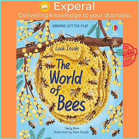 Sách - Look Inside the World of Bees by Jean Claude (UK edition, boardbook)